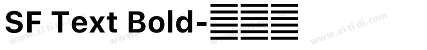 SF Text Bold字体转换